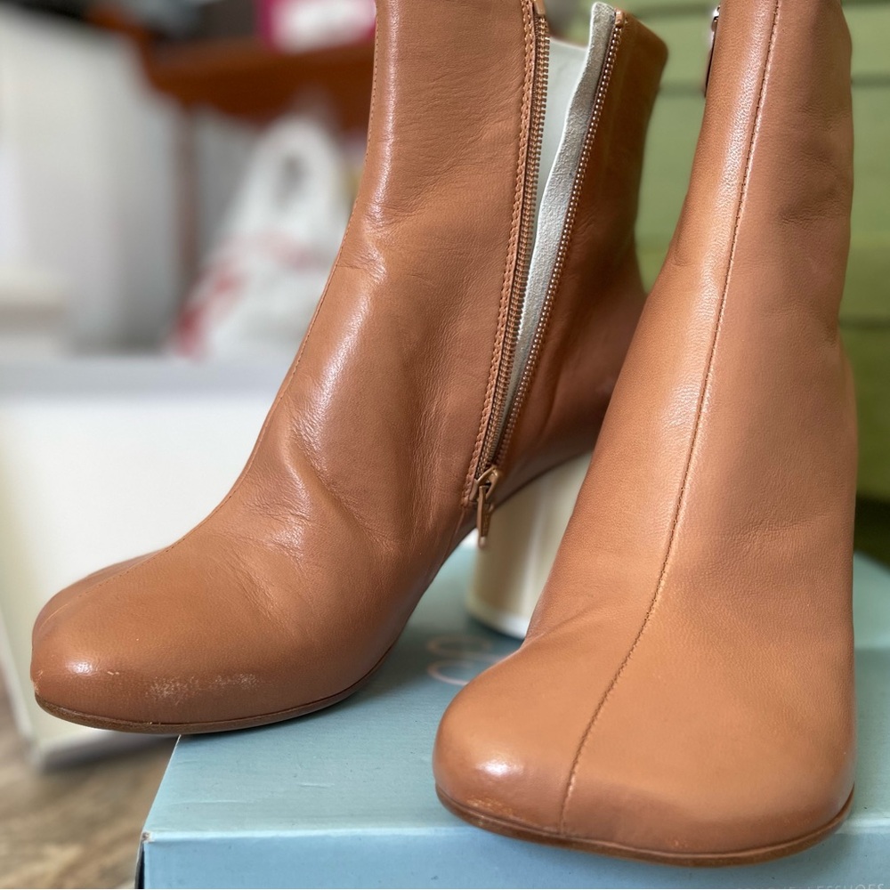 Maison Margiela leather nude light brown soft booties - Picture 5 of 11